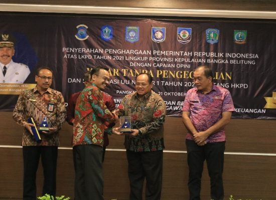 Pemkab Bangka Tengah Raih WTP 6 Kali Berturut-turut