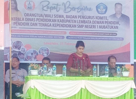 Pengurus Komite SMPN 1 Nubatukan Lembata di Kukuhkan