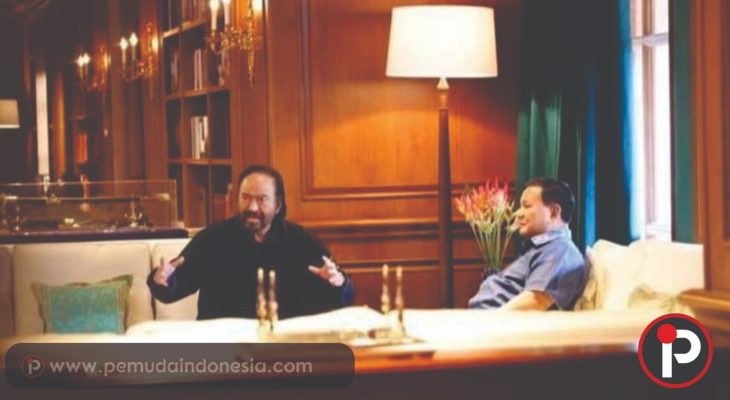 Dua Jam Lebih, Prabowo Subianto Berbicara Serius dengan Surya Paloh di Hambalang