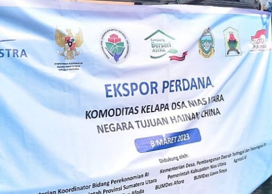 8 Juta Butir Kelapa akan Dipasok Nias Utara ke Tiongkok