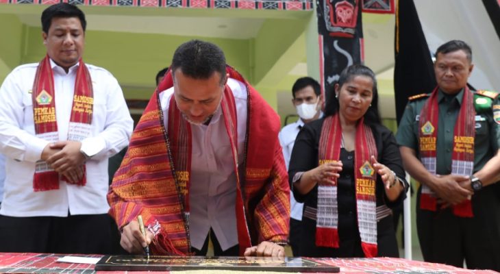 Langka, Kabupaten Samosir Punya GOR Baru Sumbangan Warga