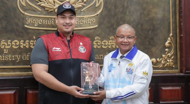 Didatangi Dito, Menpora Kamboja Minta Maaf Insiden Bendera Indonesia Terbalik