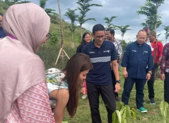 Menteri Sandi Promosikan Labuan Bajo saat Tanam Pohon Munting Bareng Delegasi ASEAN Youth