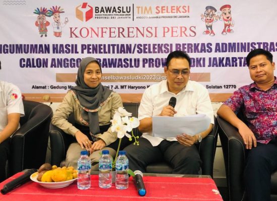 54 dari 65 Pendaftar Seleksi Anggota Bawaslu DKI Lolos Verifikasi Berkas