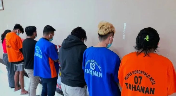Polisi Ringkus Tujuh Tersangka Prostitusi Online di Kota Gorontalo