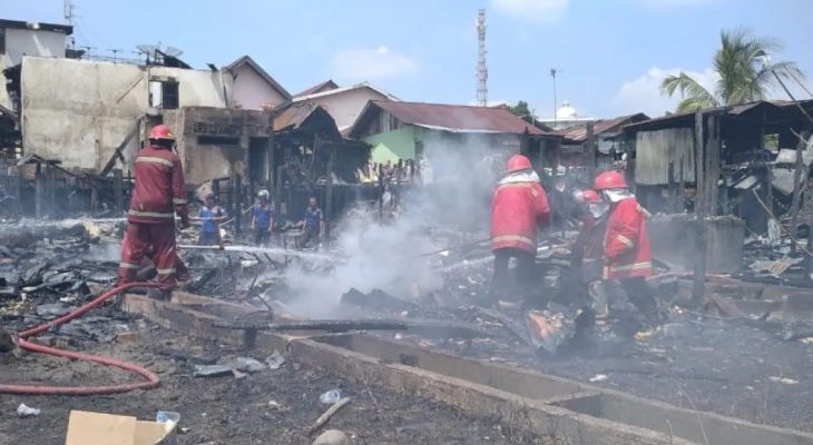 30 Rumah Ludes Terbakar di Telanaipura Jambi
