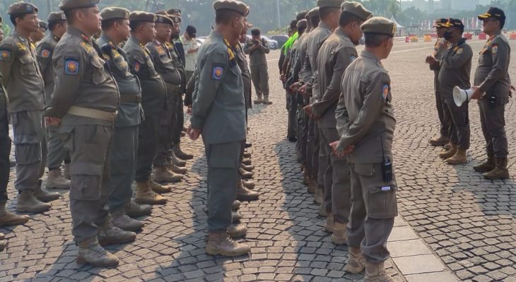 Bantu Amankan Demo ke Istana, Satpol PP Jakarta Tebar Anggota ke 14 Titik