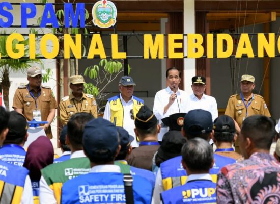 Pemerintah Pangkas Defisit Air Minum Medan, Binjai dan Deliserdang 1.100 Liter