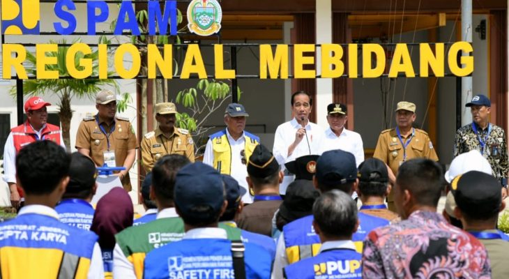 Pemerintah Pangkas Defisit Air Minum Medan, Binjai dan Deliserdang 1.100 Liter