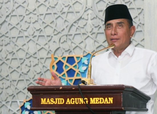 Ujung Masa Jabatan, Edy Resmikan Masjid Agung dan Fasilitas Difabel