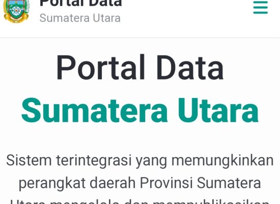 Pemprov Sumut Klaim Portal Sada Ina Sajikan Data Terbaru