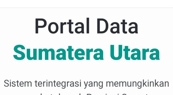 Pemprov Sumut Klaim Portal Sada Ina Sajikan Data Terbaru
