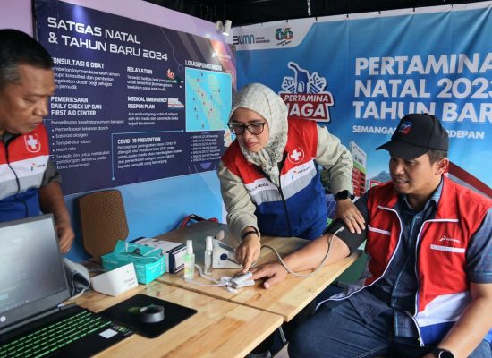 Patra Niaga Sumbagut Layani Pemudik Nataru dengan Fasilitas Pijat