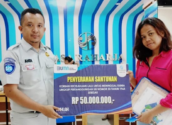 Ahli Waris Yoga Syahputra Simorangkir Wartawan TVOne Terima Santunan Jasa Raharja