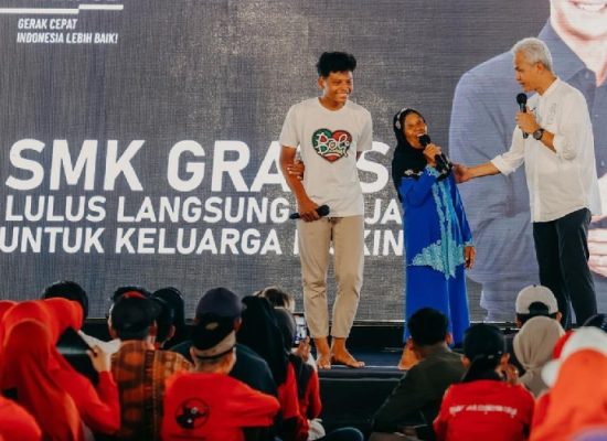 Ganjar-Mahfud Sediakan SMK Gratis Langsung Kerja Bagi Keluarga Miskin