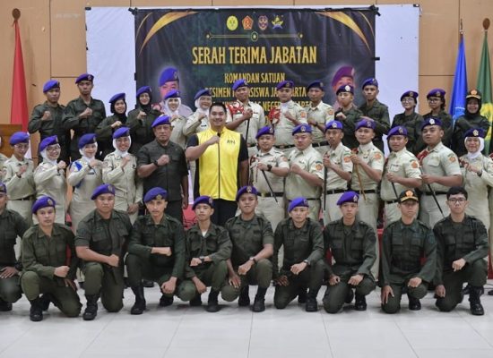 Hadiri Sertijab Komsat MENWA Jayakarta, Menpora Dito Harap Bisa Kolaborasi Tanggap Bencana