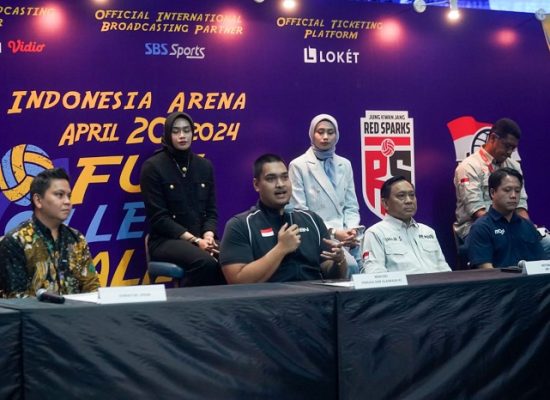 Menpora Dito : Laga Red Spark Vs Putri Indonesia Potensi Memajukan Voli Tanah Air