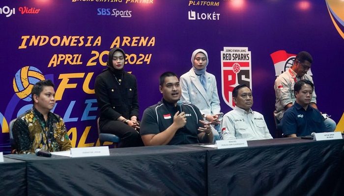 Menpora Dito : Laga Red Spark Vs Putri Indonesia Potensi Memajukan Voli Tanah Air