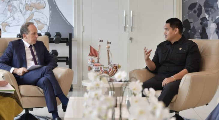 Menpora RI Dito Ariotedjo dan Dubes Prancis Fabien Penone Membahas Kerja Sama Kepemudaan dan Olahraga