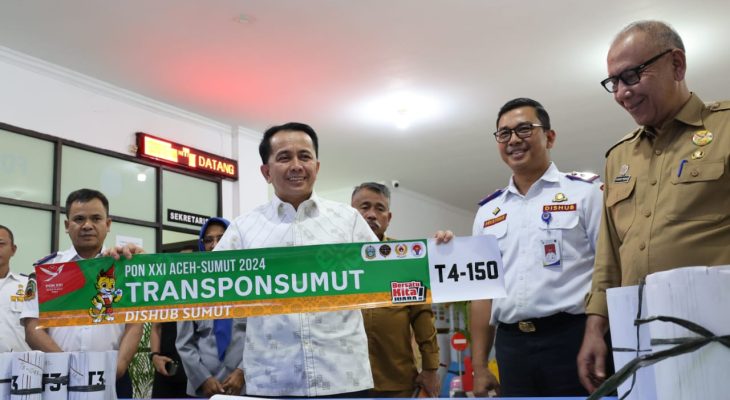 H-5 PON XXI Aceh-Sumut, Dishub Sumut Mobilisasi 1.853 Peserta PON