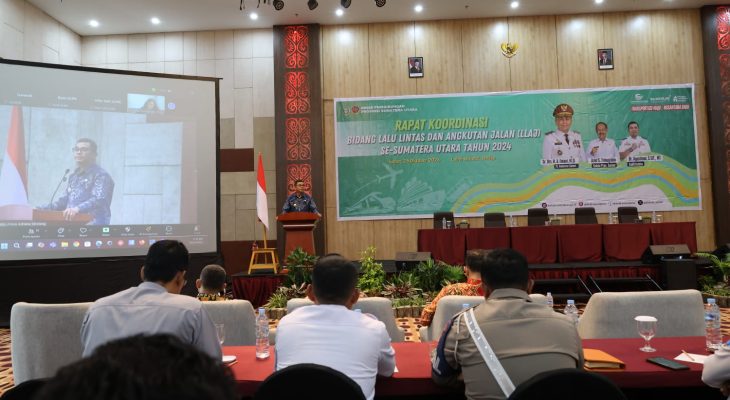 Rakor LLAJ se-Sumut, Pjs Bupati Toba Sebut Retribusi Pengendalian Lalu Lintas Peluang Besar untuk PAD