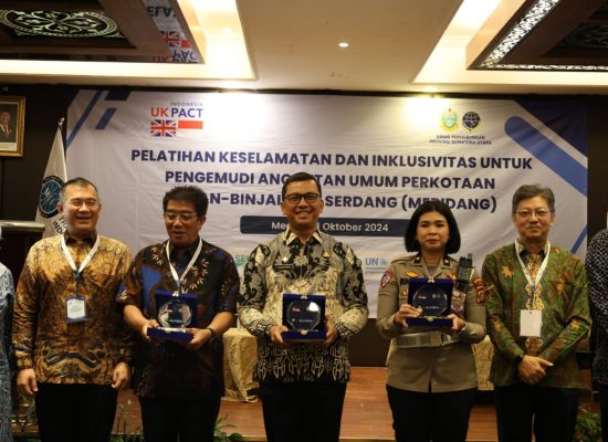 Dishub Sumut bersama UK PACT dan MTI Sumut Gelar Pelatihan Keselamatan berlalu lintas dan Wujudkan Layanan Angkutan Umum yang Inklusif