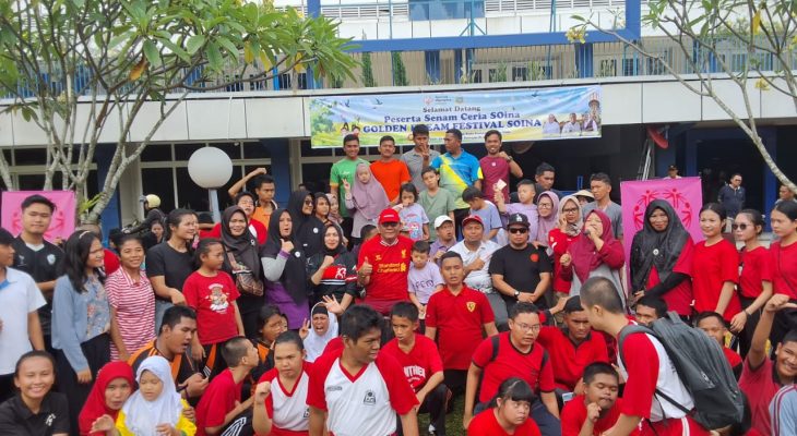 Golden Dream Festival SOIna Sumut: Ratusan Anak Bertalenta Khusus Antusias Ikuti Senam Ceria