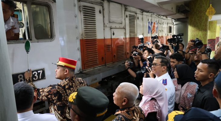 Mudik Gratis Sumut 2025, Gubernur Bobby Lepas 10 Ribu Pemudik dan 480 Motor dari Stasiun Medan