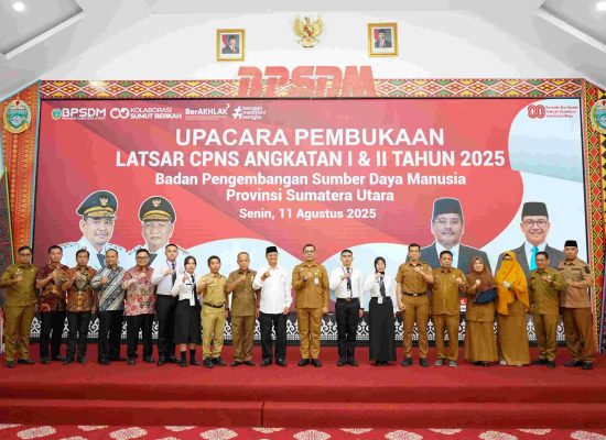 BPSDM Sumut Resmi Buka Latsar CPNS Angkatan I dan II 2025, Bekali ASN Muda dengan Integritas dan Profesionalisme
