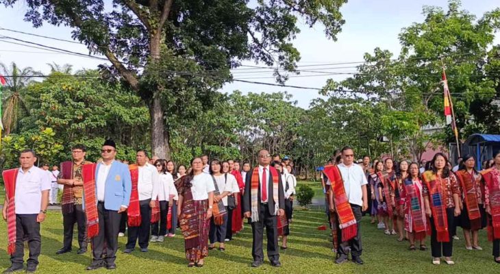 UHKBPNP dan SMA Kampus Nommensen Rayakan HUT ke-80 RI dengan Nuansa Ulos