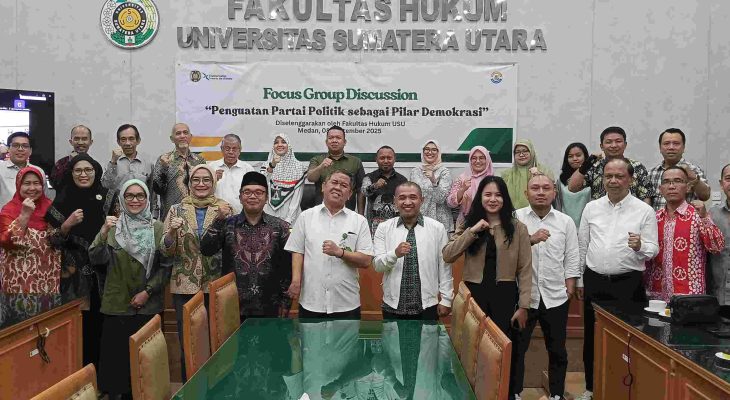 Bahas Penguatan Partai Politik, FH USU Gelar FGD Bersama Akademisi dan Jurnalis